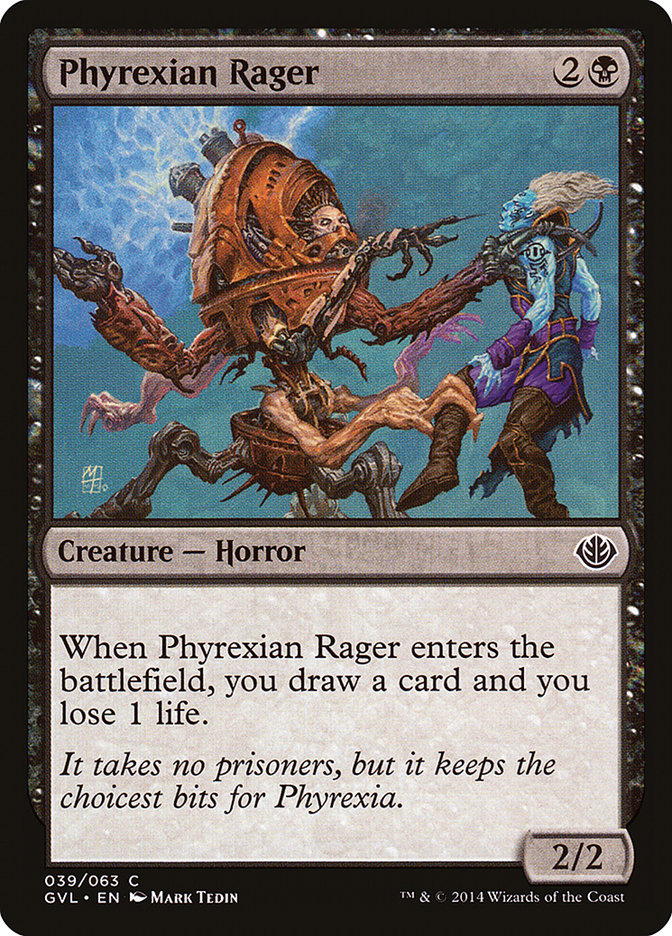 Phyrexian Rager (Garruk vs. Liliana) [Duel Decks Anthology] | Chromatic Games