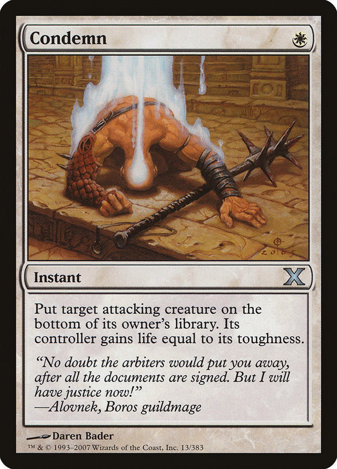 Condemn [Tenth Edition] | Chromatic Games
