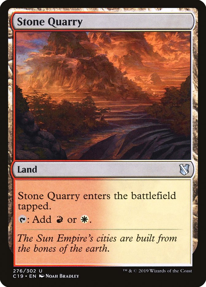 Stone Quarry [Commander 2019] | Chromatic Games