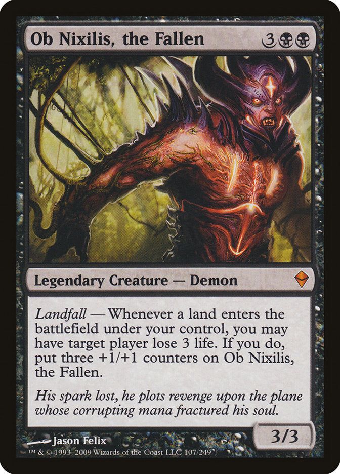 Ob Nixilis, the Fallen [Zendikar] | Chromatic Games