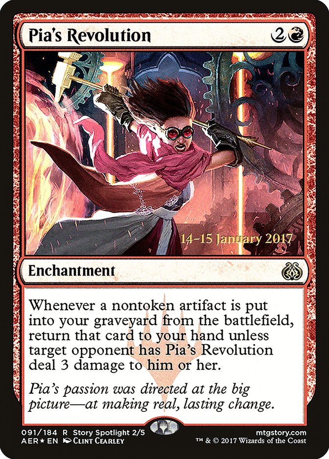 Pia's Revolution [Aether Revolt Prerelease Promos] | Chromatic Games