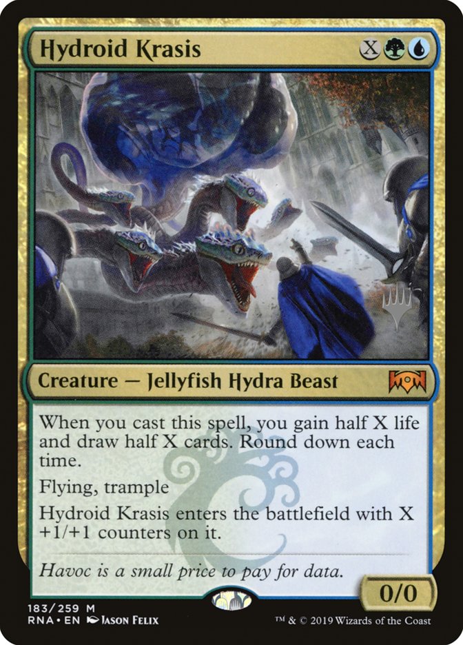 Hydroid Krasis (Promo Pack) [Ravnica Allegiance Promos] | Chromatic Games