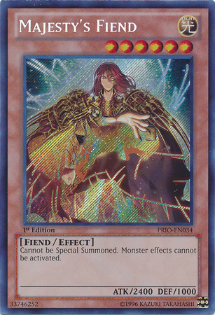 Majesty's Fiend [PRIO-EN034] Secret Rare | Chromatic Games