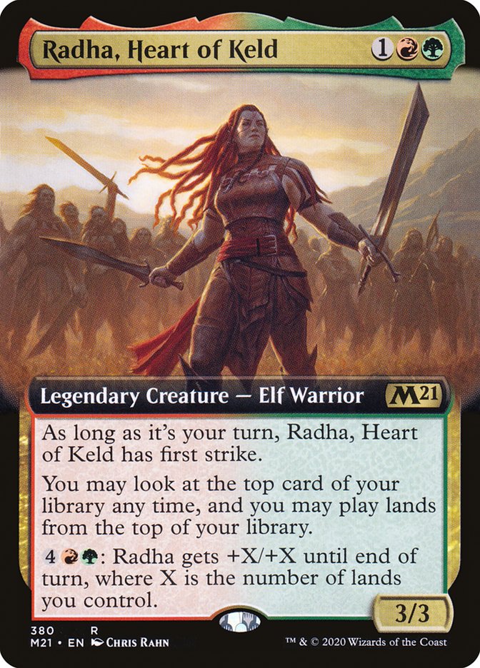 Radha, Heart of Keld (Extended Art) [Core Set 2021] | Chromatic Games