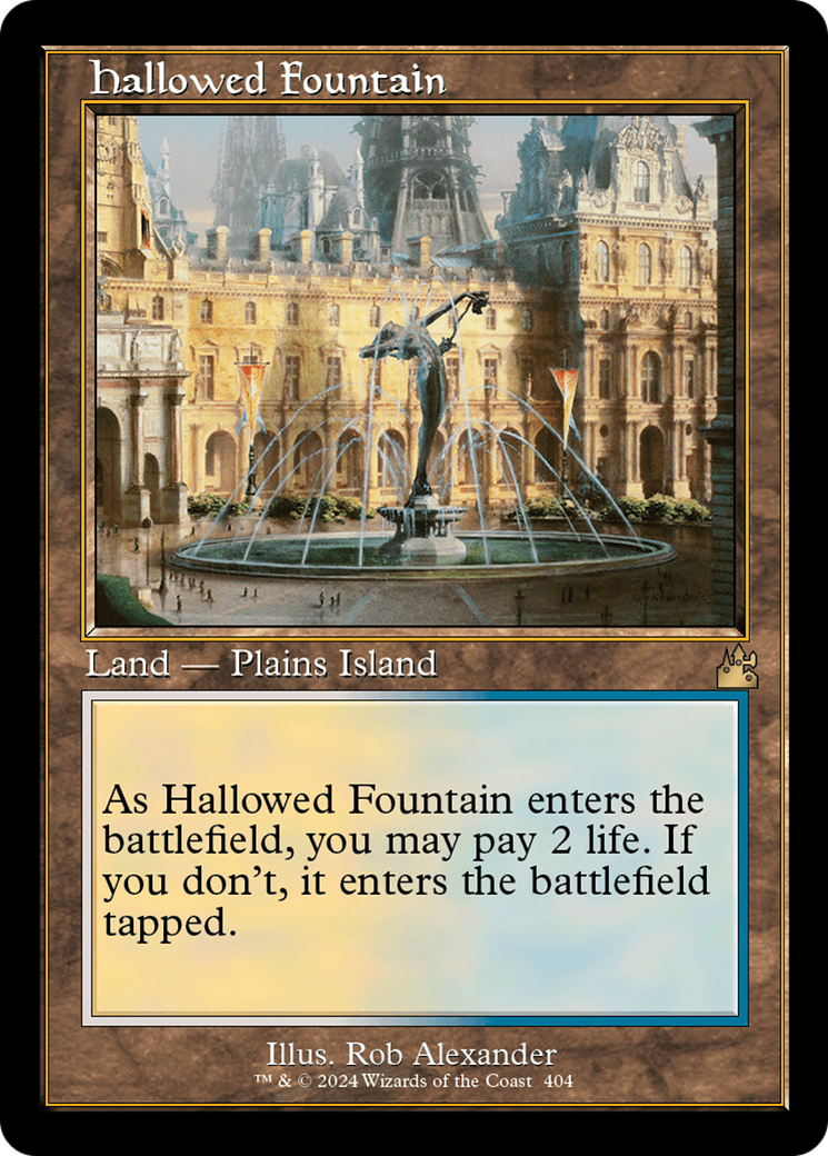 Hallowed Fountain (Retro) [Ravnica Remastered] | Chromatic Games