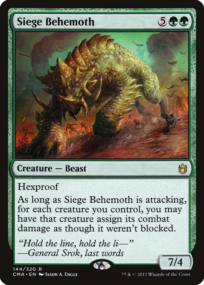 Siege Behemoth [Commander Anthology] | Chromatic Games