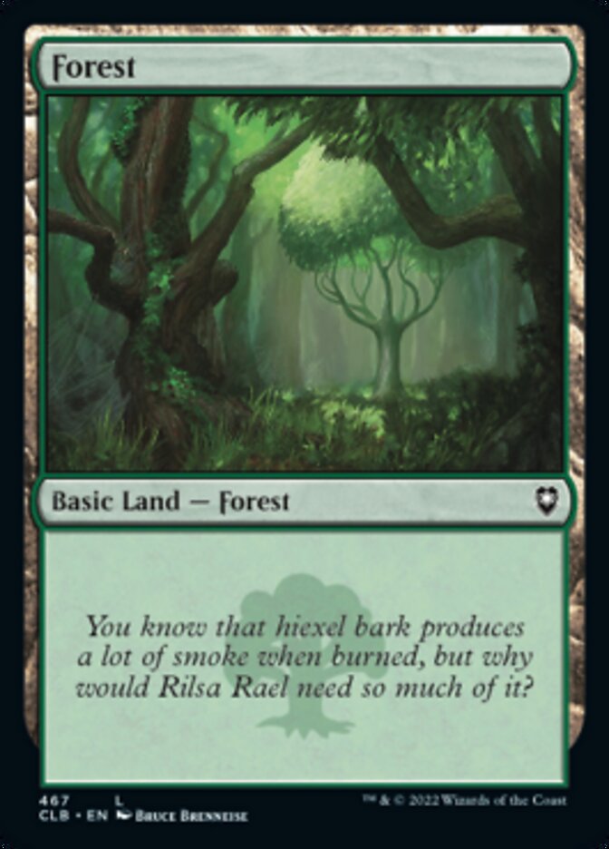 Forest (467) [Commander Legends: Battle for Baldur's Gate] | Chromatic Games