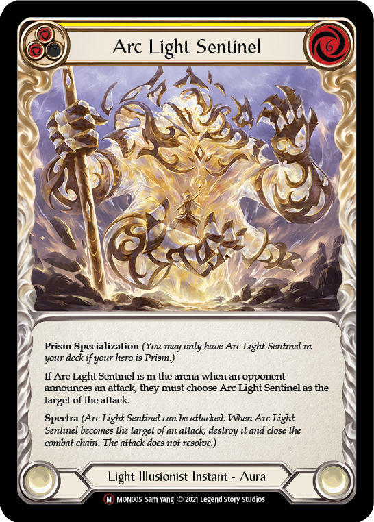 Arc Light Sentinel [U-MON005-RF] (Monarch Unlimited)  Unlimited Rainbow Foil | Chromatic Games