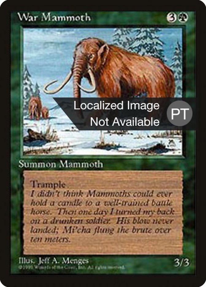 War Mammoth [Fourth Edition (Foreign Black Border)] | Chromatic Games