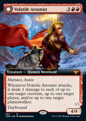 Volatile Arsonist // Dire-Strain Anarchist (Extended Art) [Innistrad: Crimson Vow] | Chromatic Games