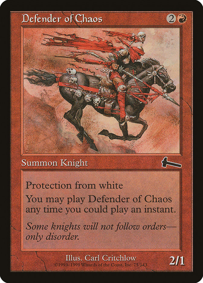 Defender of Chaos [Urza's Legacy] | Chromatic Games