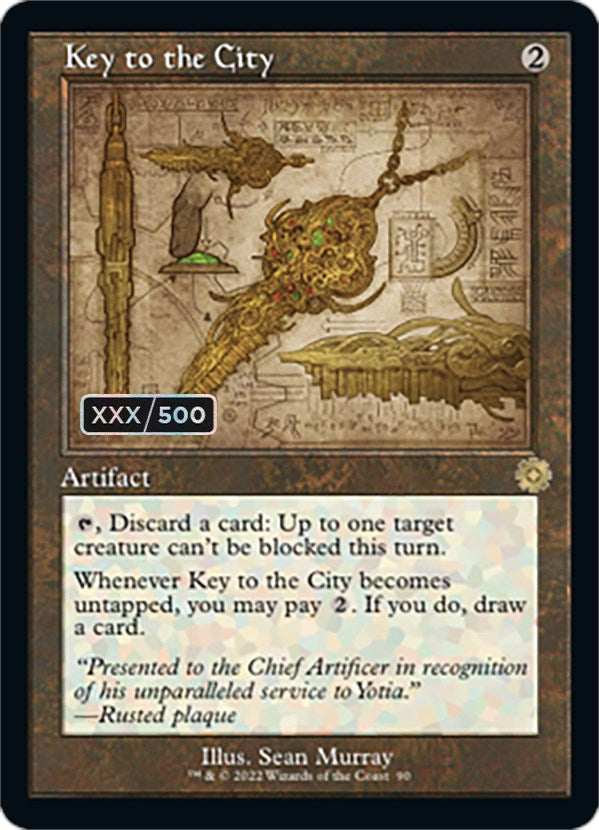 Key to the City (Retro Schematic) (Serialized) [The Brothers' War Retro Artifacts] | Chromatic Games