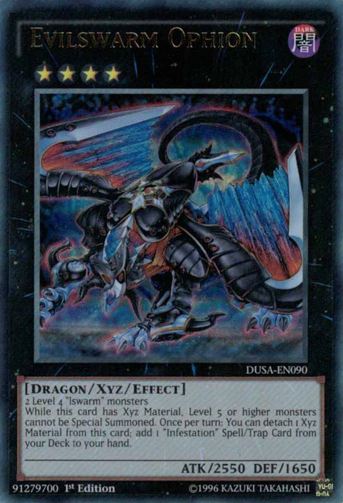 Evilswarm Ophion [DUSA-EN090] Ultra Rare | Chromatic Games