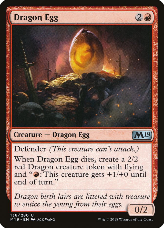 Dragon Egg [Core Set 2019] | Chromatic Games