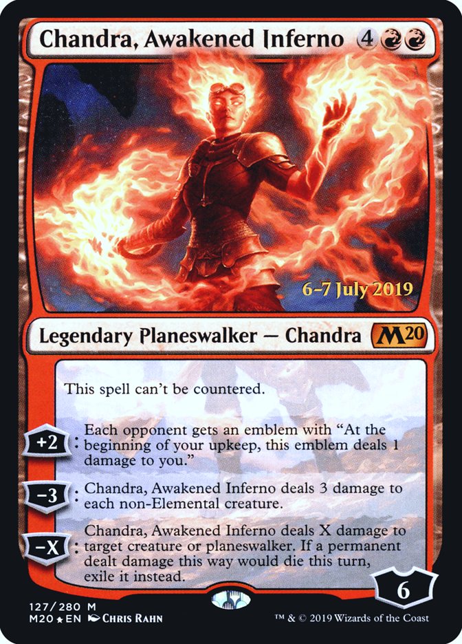 Chandra, Awakened Inferno [Core Set 2020 Prerelease Promos] | Chromatic Games