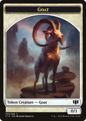 Goblin // Goat Double-Sided Token [Commander 2014 Tokens] | Chromatic Games