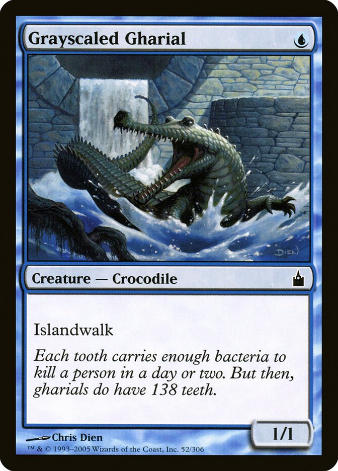 Grayscaled Gharial [Ravnica: City of Guilds] | Chromatic Games