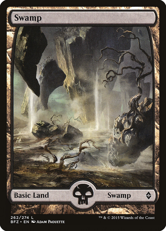 Swamp (262) (Full Art) [Battle for Zendikar] | Chromatic Games