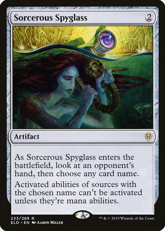 Sorcerous Spyglass [Throne of Eldraine] | Chromatic Games