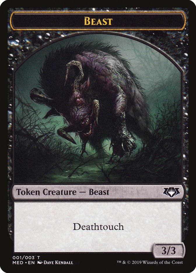 Beast Token [Mythic Edition Tokens] | Chromatic Games