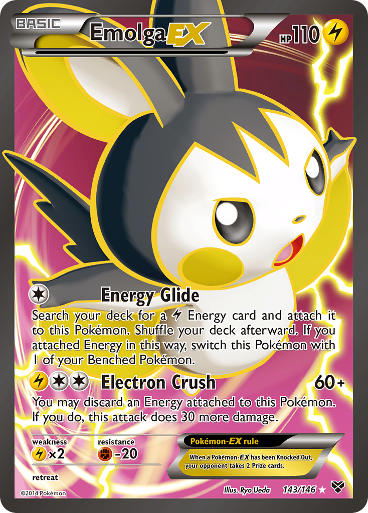 Emolga EX (143/146) [XY: Base Set] | Chromatic Games