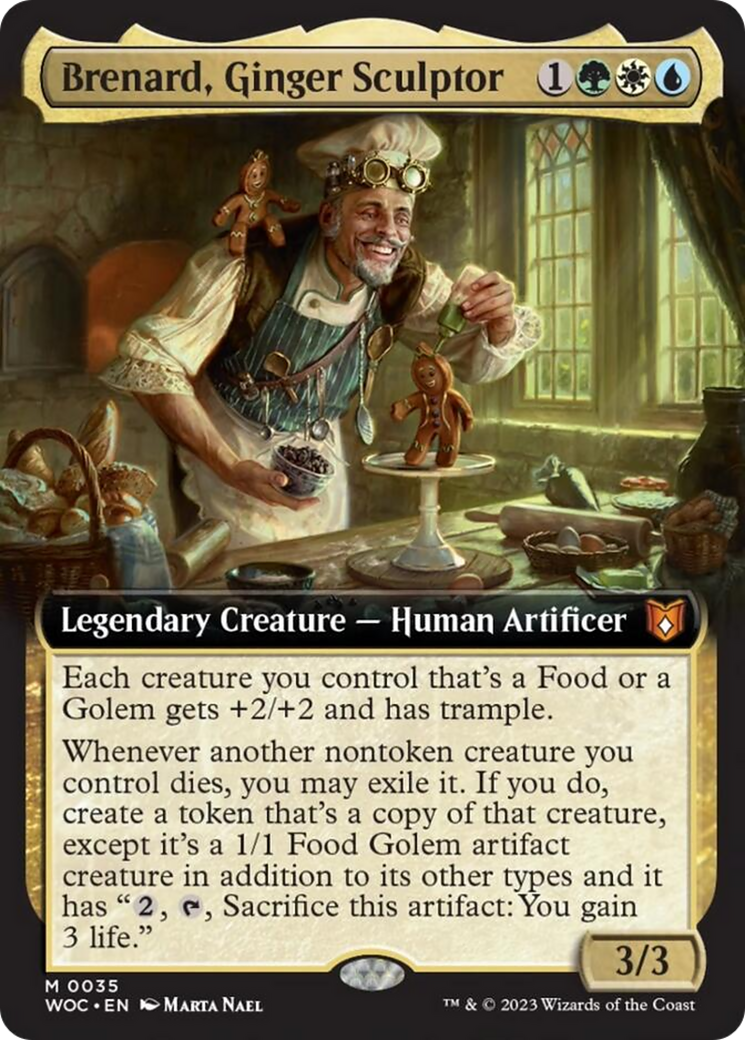 Brenard, Ginger Sculptor (Extended Art) [Wilds of Eldraine Commander] | Chromatic Games