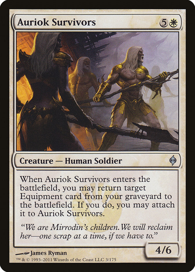 Auriok Survivors [New Phyrexia] | Chromatic Games