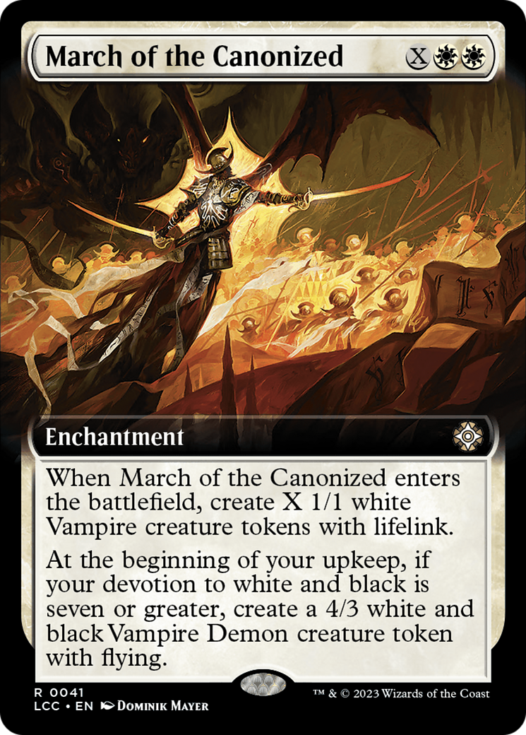 March of the Canonized (Extended Art) [The Lost Caverns of Ixalan Commander] | Chromatic Games