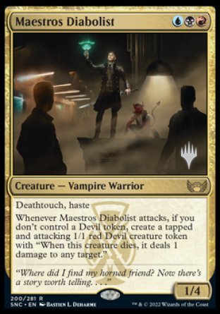 Maestros Diabolist (Promo Pack) [Streets of New Capenna Promos] | Chromatic Games