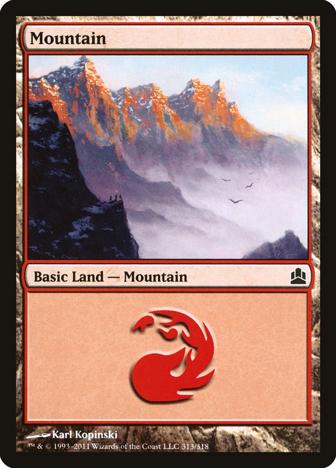 Mountain (313) [Commander 2011] | Chromatic Games