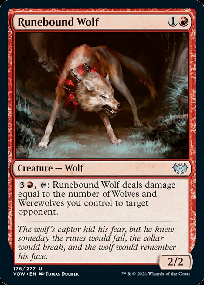 Runebound Wolf [Innistrad: Crimson Vow] | Chromatic Games