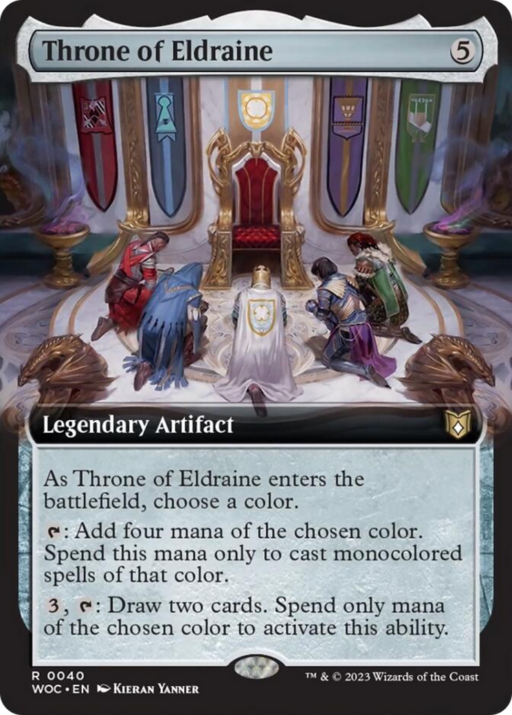 Throne of Eldraine (Extended Art) [Wilds of Eldraine Commander] | Chromatic Games