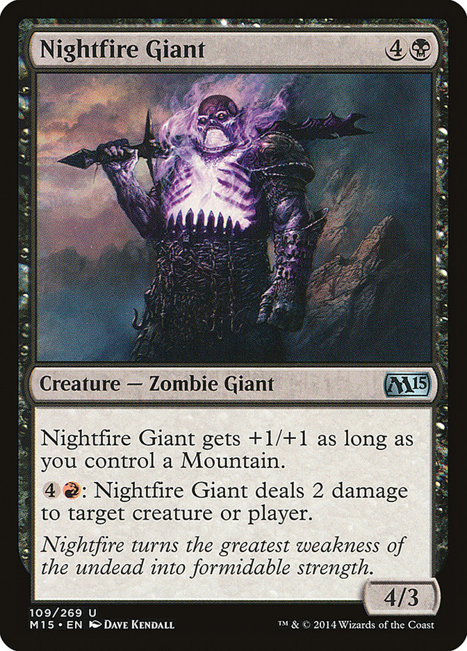 Nightfire Giant [Magic 2015] | Chromatic Games