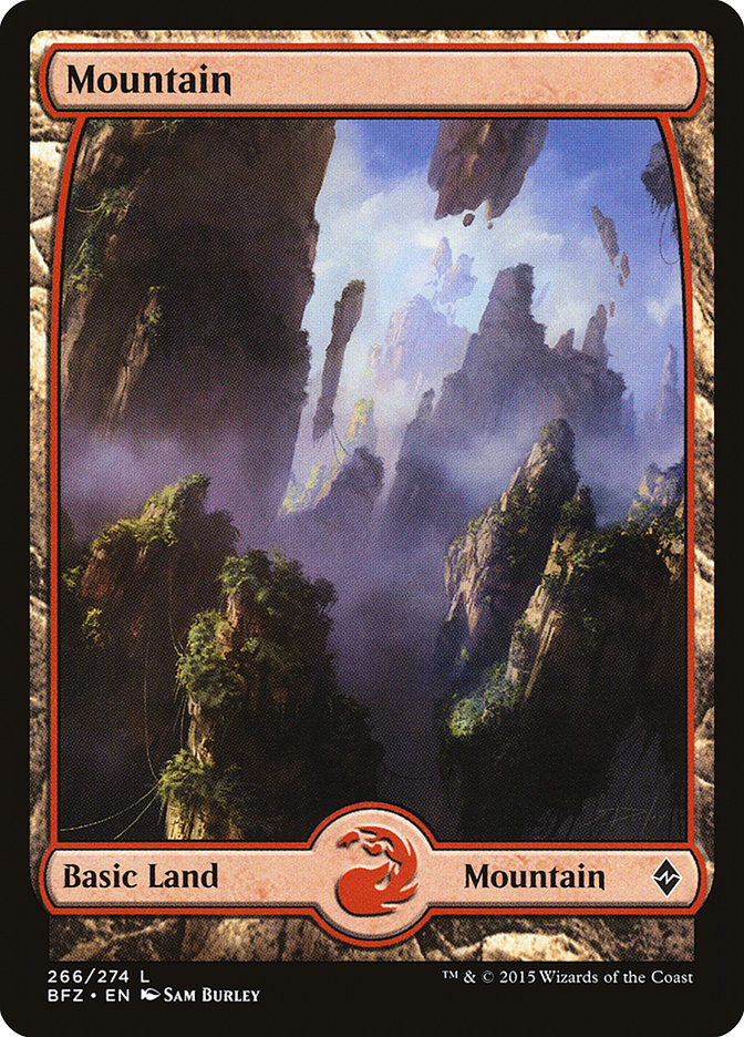 Mountain (266) (Full Art) [Battle for Zendikar] | Chromatic Games