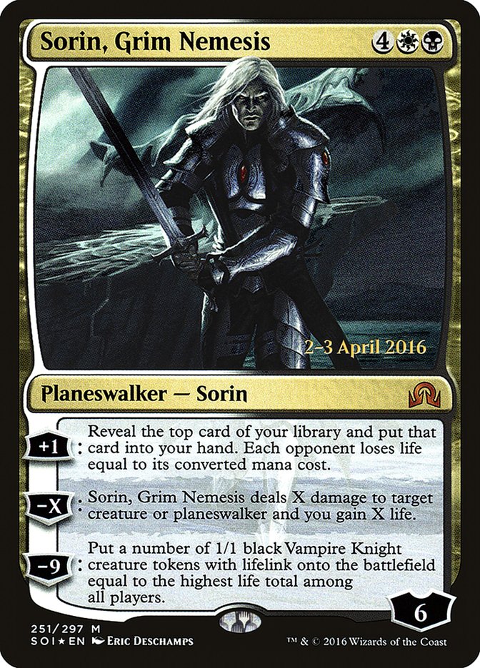 Sorin, Grim Nemesis [Shadows over Innistrad Prerelease Promos] | Chromatic Games