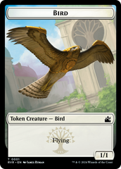 Bird // Angel (0002) Double-Sided Token [Ravnica Remastered Tokens] | Chromatic Games