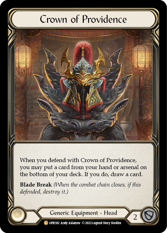 Crown of Providence [UPR182] (Uprising)  Rainbow Foil | Chromatic Games