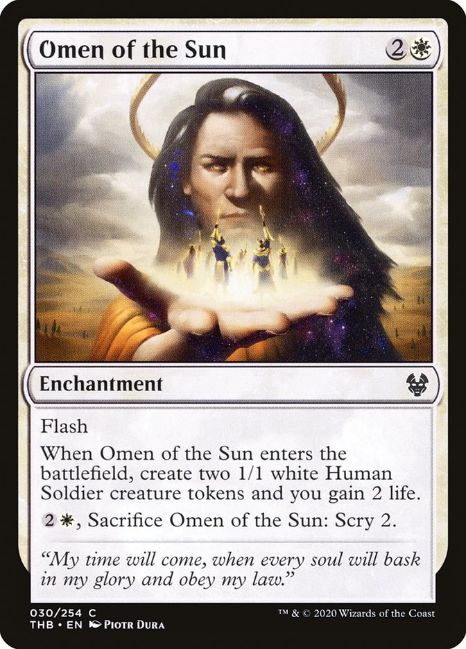 Omen of the Sun [Theros Beyond Death] | Chromatic Games