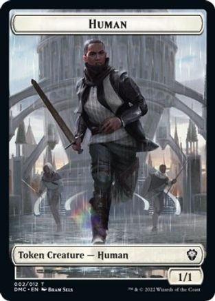 Human // Snake Double-Sided Token [Dominaria United Commander Tokens] | Chromatic Games