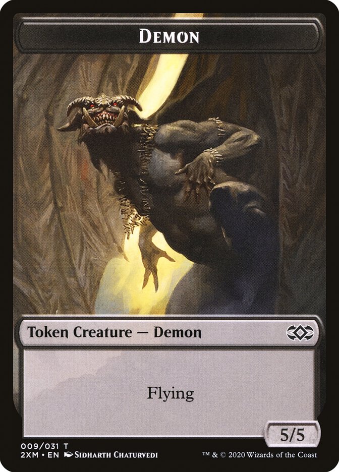 Demon Token [Double Masters Tokens] | Chromatic Games