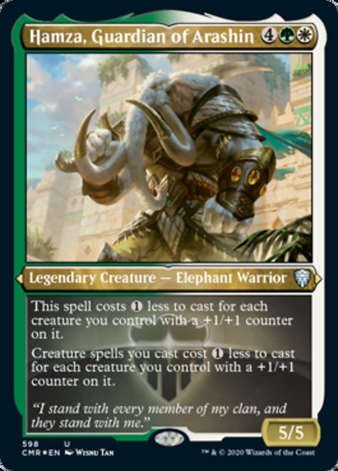 Hamza, Guardian of Arashin (Etched) [Commander Legends] | Chromatic Games