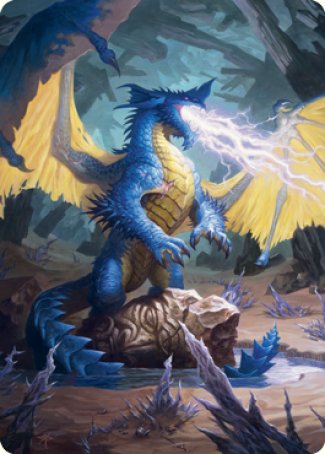 Blue Dragon Art Card [Dungeons & Dragons: Adventures in the Forgotten Realms Art Series] | Chromatic Games