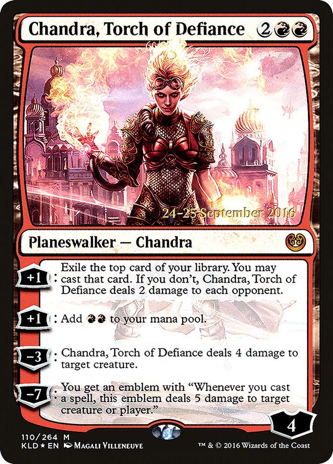 Chandra, Torch of Defiance [Kaladesh Prerelease Promos] | Chromatic Games