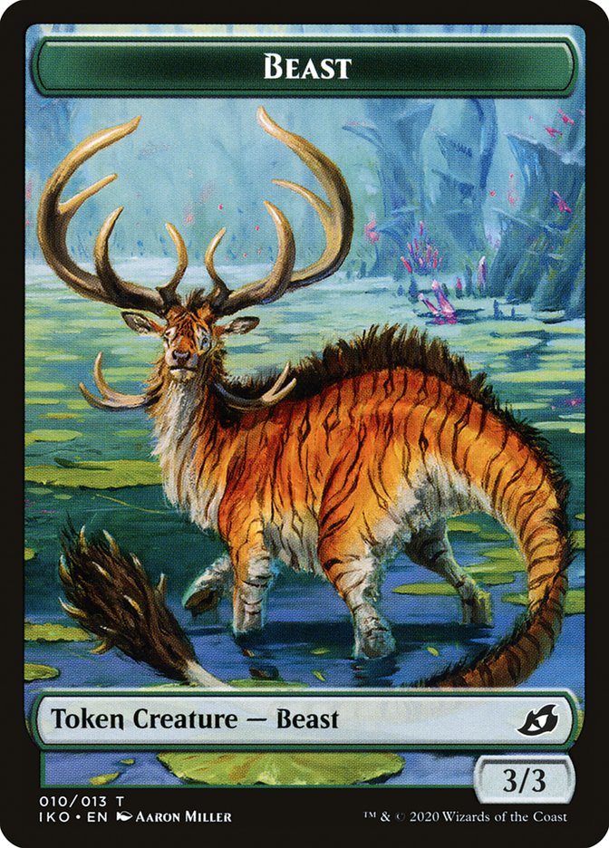 Beast Token [Ikoria: Lair of Behemoths Tokens] | Chromatic Games