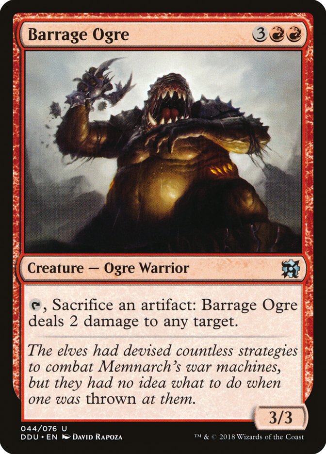 Barrage Ogre [Duel Decks: Elves vs. Inventors] | Chromatic Games