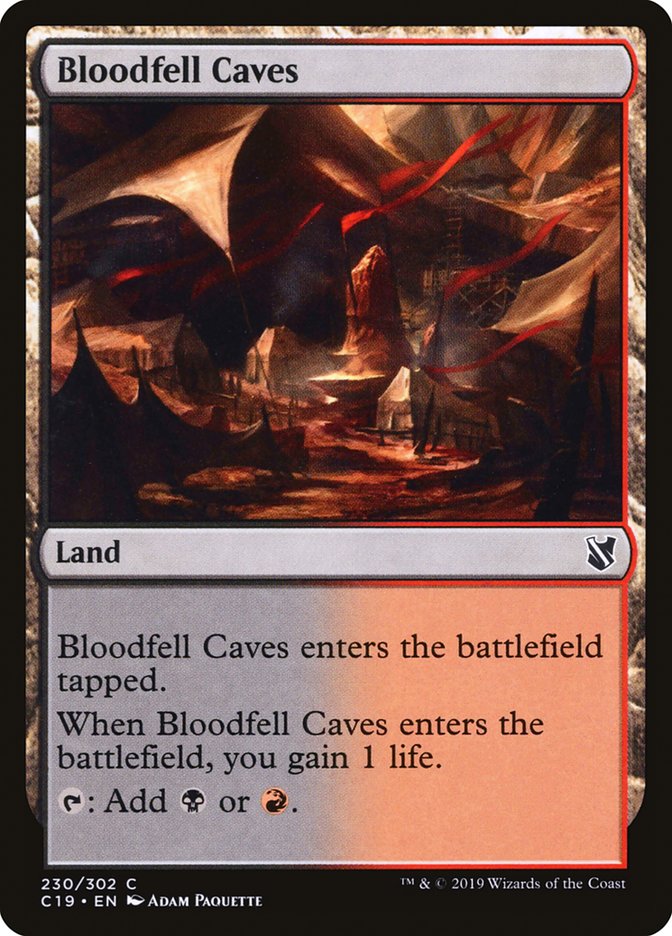 Bloodfell Caves [Commander 2019] | Chromatic Games