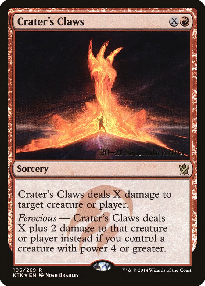 Crater's Claws [Khans of Tarkir Prerelease Promos] | Chromatic Games