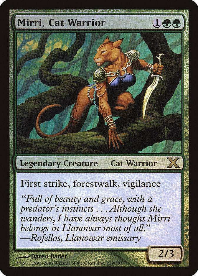 Mirri, Cat Warrior (Premium Foil) [Tenth Edition] | Chromatic Games