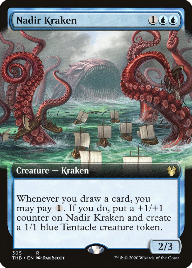 Nadir Kraken (Extended Art) [Theros Beyond Death] | Chromatic Games