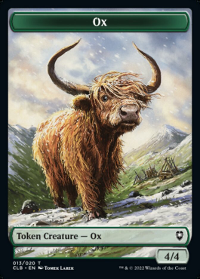 Ox Token [Commander Legends: Battle for Baldur's Gate Tokens] | Chromatic Games